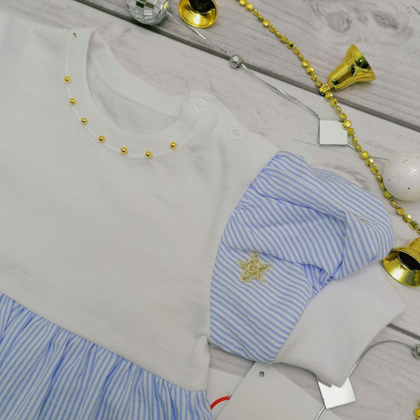 Платье для девочки Bebika из натурального хлопка (17/30-14)